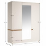 Lynatet 22 3 ajtós szekrény