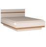 Lynatet 93 ágykeret fehér extra magas fényű HG-sonoma tölgyfa trufla színben.