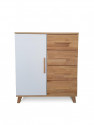 Komód 1 ajtós 4 fiókos Billunda