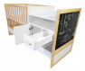 Kombi pelenkázós babaágy Organic