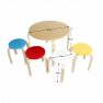 Gyerekbútor szett 1+4 SIGRID kisasztal, kis székekkel
