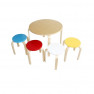 Gyerekbútor szett 1+4 SIGRID kisasztal, kis székekkel