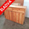 Fenyő komód 2 ajtós 2 fiókos - OUTLET Fenyő komód 2 ajtós 2 fiókos - OUTLET