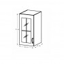 provance G30S felső vitrines,balos-méret