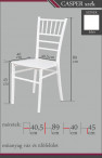Fehér szék Casper