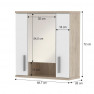 Tükrös fürdőszoba szekrény LESSY Tükrös fürdőszoba szekrény LESSY