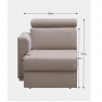 Elemes Sarokülő, kanapé MARIET OTT 1B ZP ágyneműtartós,balos