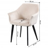 Étkezőfotel ODOVEL fekete lábbal Étkezőfotel ODOVEL fekete lábbal