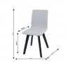 Étkezőszék LODEMA fekete lábbal