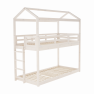 Emeletes házikó ágy fehér ZEFIRE
