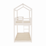 Emeletes házikó ágy fehér ZEFIRE
