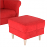 Fotel + puff, piros, ASTRID Fotel + puff, piros, ASTRID