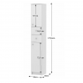 Magas fürdőszobai szekrény, fehér, GALENA SI13
