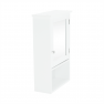 Faliszekrény tükörrel, fehér, ATENE TYP 2
