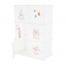 Gyerek szekrény, fehér/gyerek minta, DINOS Gyerek szekrény, fehér/gyerek minta, DINOS