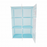 Gyerek szekrény, kék/gyerek minta, EDRIN Gyerek szekrény, kék/gyerek minta, EDRIN