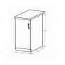 Alsószekrény D30, balos, fehér/sosna Andersen, SICILIA Alsószekrény D30, balos, fehér/sosna Andersen, SICILIA