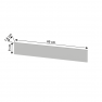 60 cm széles mosogatógépre való léc, fehér, JULIA TYP 93