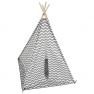 Gyereksátor-teepee, szürke/fehér/minta, ETENT