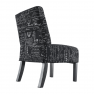 Fotel, fekete-fehér minta/fekete, HEROLA Fotel, fekete-fehér minta/fekete, HEROLA