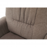 Pihenőfotel zsámollyal, barnásszürke, LERATO Pihenőfotel zsámollyal, barnásszürke, LERATO
