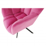 Dizájnos forgószék, rózsaszín színű Velvet anyag/fekete, KOMODO Dizájnos forgószék, rózsaszín színű Velvet anyag/fekete, KOMODO