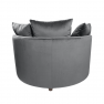 Kerek fotel, Velvet szövet szürke, SALOTO
