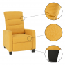 Relaxáló fotel, sárga, TURNER