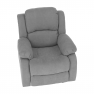 Pihentető fekvőszék, világos szürke szövet, ASKOY