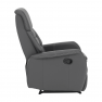Pihenőfotel, szürketextilbőr, KOMFY
