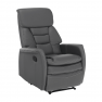 Pihenőfotel, szürketextilbőr, KOMFY