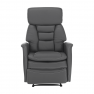 Pihenőfotel, szürketextilbőr, KOMFY