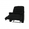 Állítható masszázs fotel, fekete bársony anyag, LAMBERT Állítható masszázs fotel, fekete bársony anyag, LAMBERT