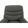 Állítható masszázs fotel, szürke bársony anyag, LAMBERT