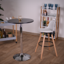 Bárasztal magassága állítható, fekete, átmérő 60 cm, BRANY NEW Bárasztal magassága állítható, fekete, átmérő 60 cm, BRANY NEW