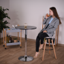 Bárasztal magassága állítható, fekete, átmérő 60 cm, BRANY NEW Bárasztal magassága állítható, fekete, átmérő 60 cm, BRANY NEW