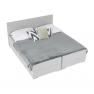 Boxspring típusú ágy 160x200, világosszürke, FERATA KOMFORT Boxspring típusú ágy 160x200, világosszürke, FERATA KOMFORT