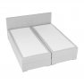 Boxspring típusú ágy 160x200, világosszürke, FERATA KOMFORT Boxspring típusú ágy 160x200, világosszürke, FERATA KOMFORT