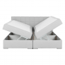 Boxspring típusú ágy 160x200, világosszürke, FERATA KOMFORT Boxspring típusú ágy 160x200, világosszürke, FERATA KOMFORT