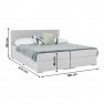 Boxspring típusú ágy 160x200, világosszürke, FERATA KOMFORT Boxspring típusú ágy 160x200, világosszürke, FERATA KOMFORT