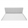 Boxspring típusú ágy 140x200, világosszürke, FERATA KOMFORT
