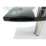 Dohányzóasztal, fehér extra magas fényű HG/fekete extra magas fényű HG, RUPERT