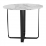 Dohányzóasztal, fehér márvány/fekete érc, SALINO Dohányzóasztal, fehér márvány/fekete érc, SALINO