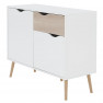 komód, tölgy sonoma/fehér, OSLO 75387