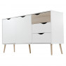 komód, tölgy sonoma / fehér, OSLO 75381 komód, tölgy sonoma / fehér, OSLO 75381