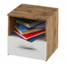 Éjjeliszekrény, 2 db, tölgy wotan/fehér, GABRIELA