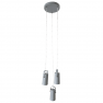 Függőlámpa, szürke/fém, DEVAN
