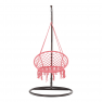 Függő szék, pamut+fém/rózsaszín, AMADO 2 NEW