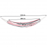 Függőágy, fekete/fehér/piros/mina csík, HAVANA