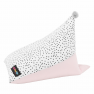 Babzsák, fehér/rózsaszín/szürke, POMPOM